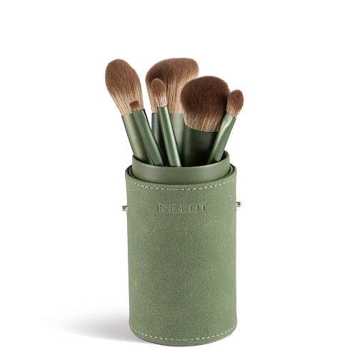 INGLOT Набор кистей для макияжа (Brush set makeup tube (6 pcs) green) MPL308293 фото 1