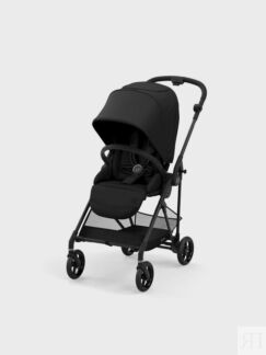 Детская коляска Melio Carbon Deep Black с дождевиком CYBEX