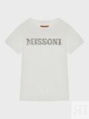 Футболка с лого из стразов Missoni фото 1