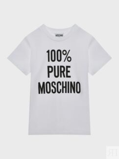 Футболка с принтом "100% Pure Moschino"