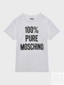 Футболка с принтом "100% Pure Moschino" фото 1