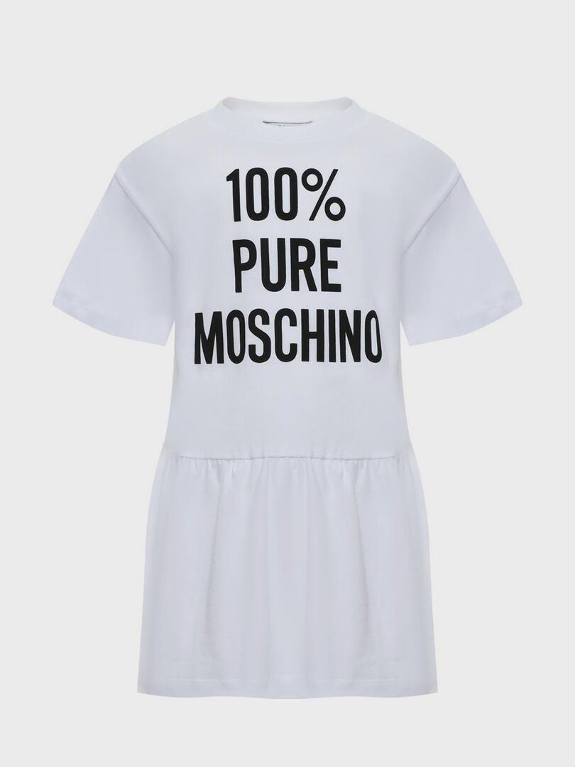 Платье с принтом "100% Pure Moschino" фото 1