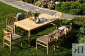 Обеденный стол из тика BUNGALOW 194 см Joygarden фото 2