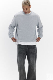 Свитшот oversize базовый из футера befree