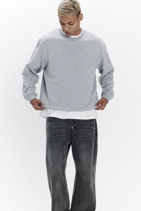 Свитшот oversize базовый из футера befree 4680704297348 фото 1