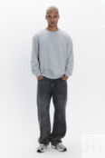 Свитшот oversize базовый из футера befree 4680704297348 фото 4