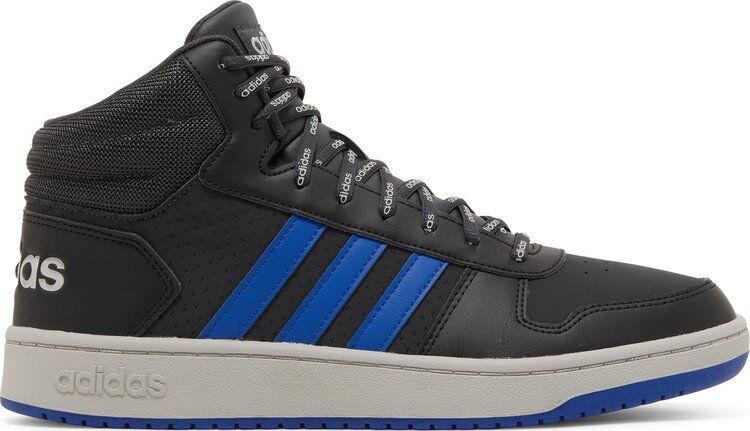 Кроссовки Adidas Hoops 2.0 Mid 'Carbon Royal Blue', черный GZ7957 | Black фото 1