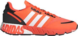 Кроссовки Adidas ZX 1K Boost 'Bold Logo Graphic - Solar Red', красный