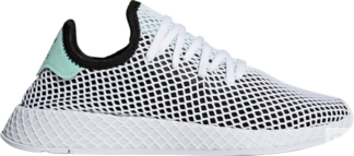 Кроссовки Adidas Deerupt 'Black Easy Green', черный