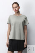 Футболка TSHIRT прямая базовая из хлопка befree 4680704366181 фото 2