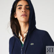 Женское худи Lacoste из смеси флиса и хлопка фото 4