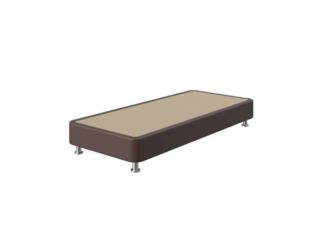 Мягкая Кровать BoxSpring Home (Экокожа Коричневый) 90x200