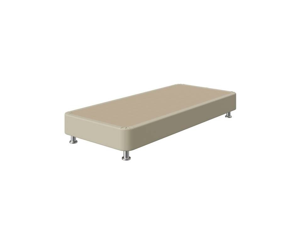 Мягкая Кровать BoxSpring Home (Экокожа Кремовый) 80x200 фото 1