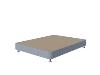 Мягкая Кровать BoxSpring Home (Ткань: Микрофибра Diva Светло-серый) 90x200