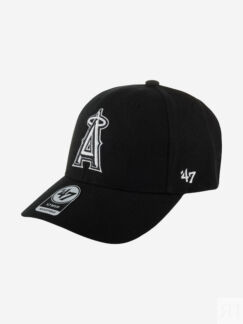 Бейсболка 47 BRAND B-MPDTP04WBP-BK Los Angeles Angels MLB (черный), Черный