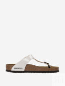 Шлепанцы женские Birkenstock Gizeh, Белый 943871B3L-. фото 5