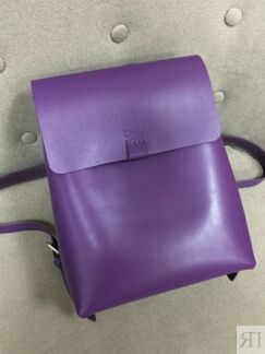 Женский кожаный рюкзак фиолетовый B003 purple
