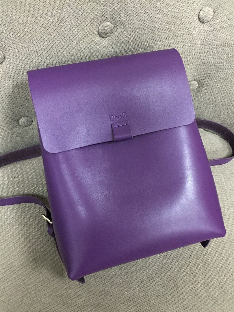 Женский кожаный рюкзак фиолетовый B003 purple B003 purple фото 1