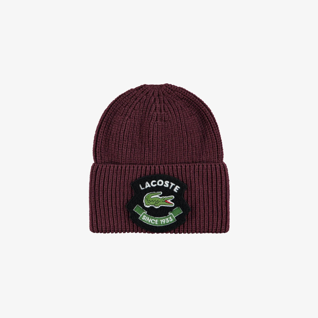 Вязаная шапка Lacoste фото 1