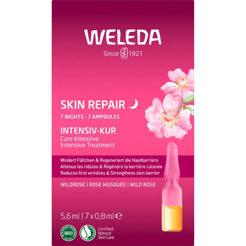 Розовый разглаживающий концентрат Weleda 6 мл фото 1