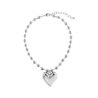 Колье Hefty Heart Necklace – Silver PLAIN STUDIO