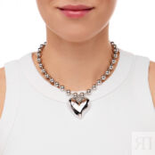 Колье Hefty Heart Necklace – Silver PLAIN STUDIO фото 2