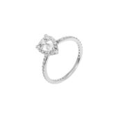 Кольцо The Silver Pear Ring - Crystal BON BON фото 1