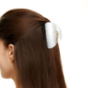 Крабик Delicate Nacre Hair Claw – White HOLLY JUNE фото 2