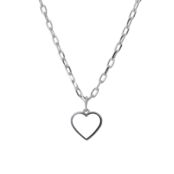 Колье Silver White Heart Necklace MOONSWOON фото 1