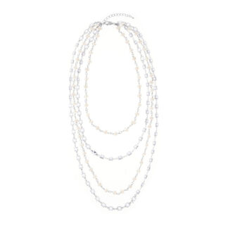 Колье Pearl & Chain Necklace HOLLY JUNE