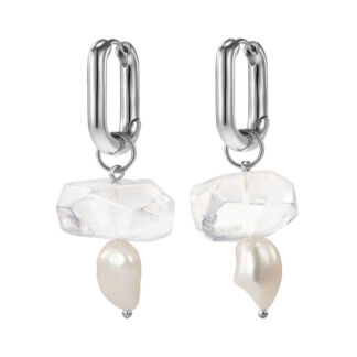 Серьги Crystal and Pearls Earrings KOTLO STUDIO