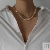 Колье Pearl Cross Necklace PHENOMENAL STUDIO фото 4