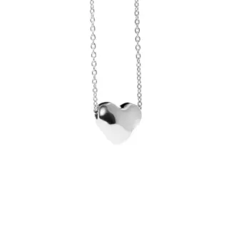 Колье Сreasy Heart Necklace – Silver BY DEBORAH GARDNER