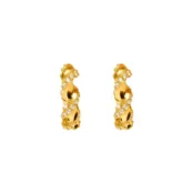 Серьги Mini Shiny Pasta Earrings - Gold VIVA LA VIKA фото 3