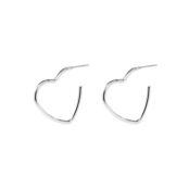 Серьги Silver Heart Earrings Unfinished FREE FORM фото 1