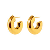 Серьги Golden Donut Earrings PLAIN STUDIO фото 1