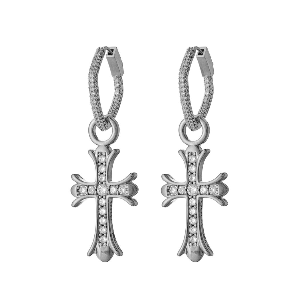 Серьги The Cross is Chrome Earrings LA CONCEPTION DE SAFINA ANTONINA фото 1