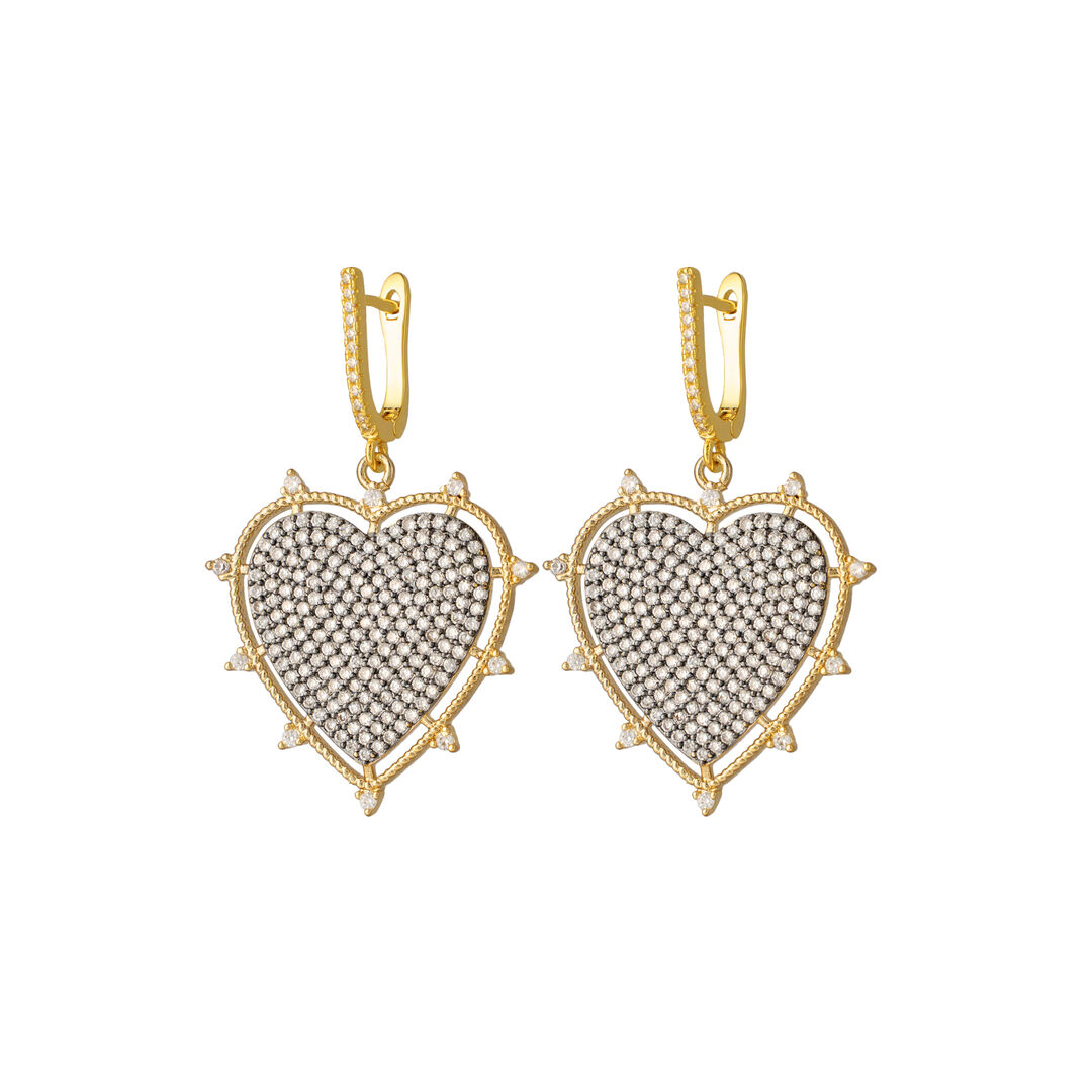 Серьги The Heart is Chrome Earrings LA CONCEPTION DE SAFINA ANTONINA фото 1