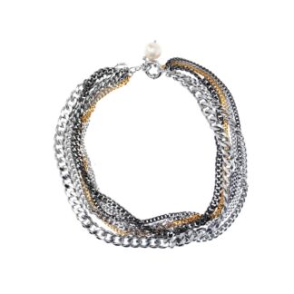 Колье The Layered Necklace With A Silver Accent FREE FORM