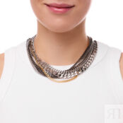 Колье The Layered Necklace With A Silver Accent FREE FORM фото 2