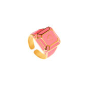 Кольцо Pink Signet Ring With A Heart FREE FORM фото 1