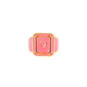 Кольцо Pink Signet Ring With A Heart FREE FORM фото 3