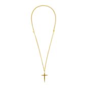 Колье Gold Futuristic Cross With Chain FREE FORM фото 3