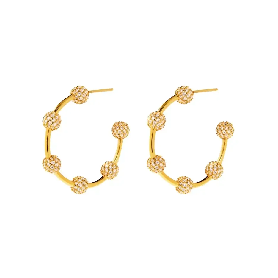 Серьги Big Orbital Ring Earrings - Gold VIVA LA VIKA фото 1