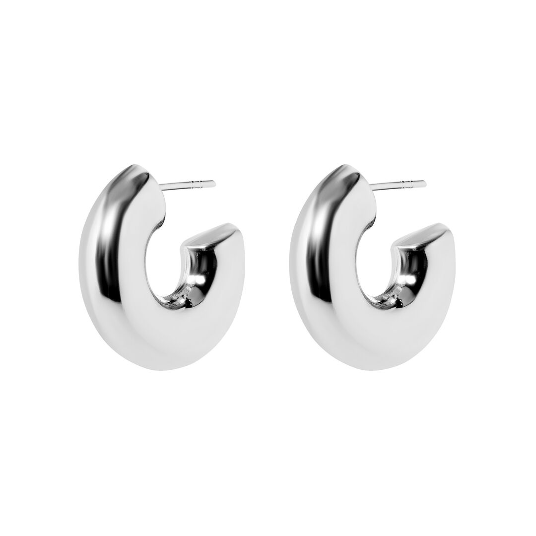 Серьги Silver Donut Earrings PLAIN STUDIO фото 1