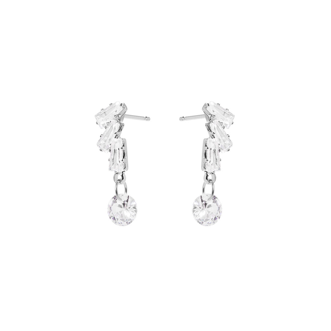 Серьги Crystal & Baguette Earrings BLING BLING фото 1