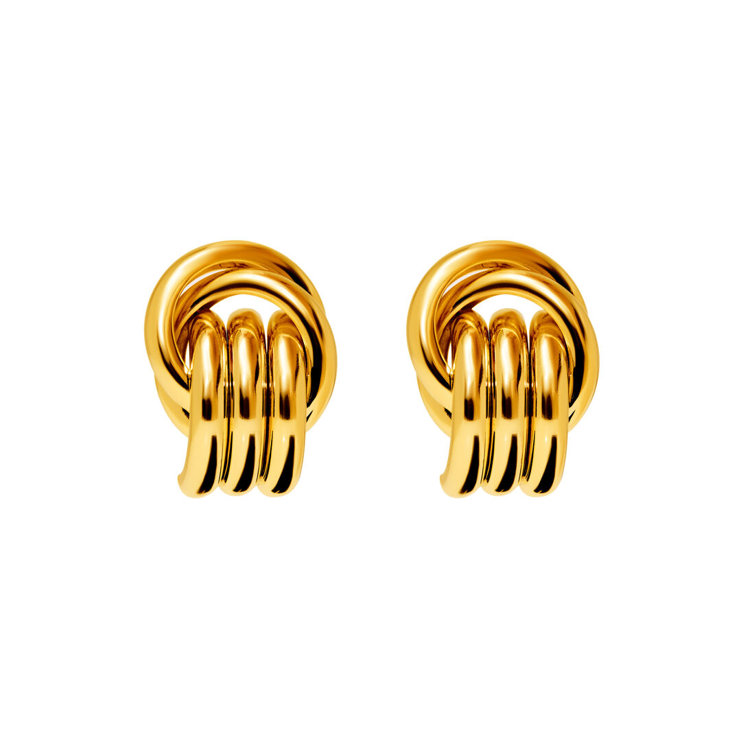 Серьги Racetracking Earrings – Gold PLAIN STUDIO фото 1