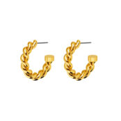 Серьги Simple Wreathy Earrings - Gold PLAIN STUDIO фото 1