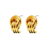 Серьги Racetracking Earrings – Gold PLAIN STUDIO фото 3