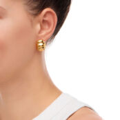 Серьги Gold Seashell Earrings PLAIN STUDIO фото 4